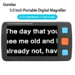 Electronic Magnifying Glass Low Vision Reading - 5.0 Hd Reading Magnifier Portable - Aliexpress