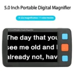 ⁦Electronic Magnifying Glass Low Vision Reading - 5.0 Hd Reading Magnifier Portable - Aliexpress⁩ - الصورة ⁦5⁩
