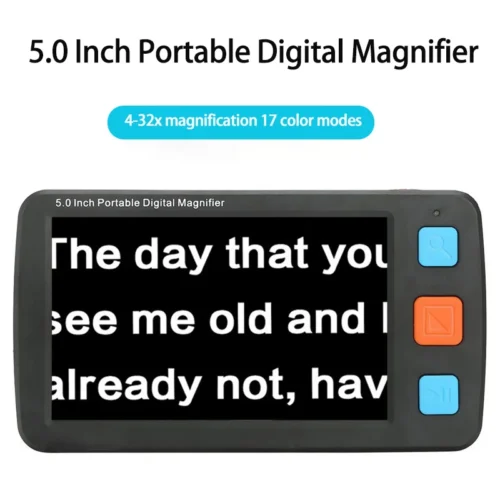 ⁦Electronic Magnifying Glass Low Vision Reading - 5.0 Hd Reading Magnifier Portable - Aliexpress⁩ - الصورة ⁦5⁩