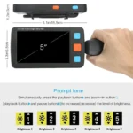 ⁦Electronic Magnifying Glass Low Vision Reading - 5.0 Hd Reading Magnifier Portable - Aliexpress⁩ - الصورة ⁦4⁩