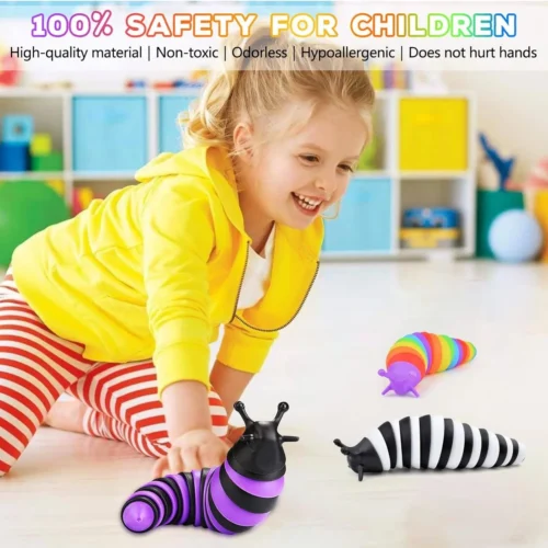 ⁦1 قطعة سبيكة الحسية تململ لعبة للأطفال كاتربيلر القلق الحسية أدهد التوحد اللعب ممارسة قوة المعصم وتخفيف التوتر الهدايا - AliExpress⁩ - الصورة ⁦2⁩