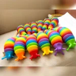 3D Slug Fidget Toy Colorful Slug Snail Toy Articulated Flexible All Ages Relief Anti-Anxiety Sensory Toys for Children - AliExpress - الصورة 4
