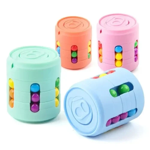 ⁦Multiple Functions Fidget Spinner Magic Colorful Beans Finger Spinning Relieves Stress Decompression Tool For Children And Adult - AliExpress 26⁩ - الصورة ⁦4⁩