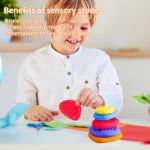 Fidget Toys Sensory Stone 6 Pack Textured Worry Stone Social Emotional Feelings Toys For Special Needs Fidget Stress Toys - AliExpress 26 - الصورة 5