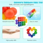 Sensory Fidget Toys Autism Fidget Ball Autistic ADHD Cool Desk Toy Calm Down Travel Airplane Toys Stuffers Gift for Kids Girls - AliExpress - الصورة 4
