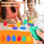 Fidget Toys Sensory Stone 6 Pack Textured Worry Stone Social Emotional Feelings Toys For Special Needs Fidget Stress Toys - AliExpress 26 - الصورة 3