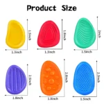 Fidget Toys Sensory Stone 6 Pack Textured Worry Stone Social Emotional Feelings Toys For Special Needs Fidget Stress Toys - AliExpress 26 - الصورة 2