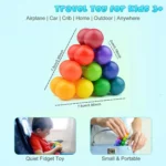 Sensory Fidget Toys Autism Fidget Ball Autistic ADHD Cool Desk Toy Calm Down Travel Airplane Toys Stuffers Gift for Kids Girls - AliExpress - الصورة 5