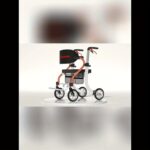 ⁦PERFCARE مشاية متعددة الوظائف لكبار السن - قابلة للتعديل، قابلة للطي، مجموعة عجلات رباعية مع سلة تسوق، مقعد ودواسات - تشغيل سهل بخطوة واحدة، لا يتطلب تركيب - مثالية لكبار السن والبالغين من جميع الأطوال للسفر والتسوق، مساعدة تنقل السفر|مساعدة تنقل قابلة للطي|هيكل قوي، ملحقات المشاية لكبار السن⁩ - الصورة ⁦12⁩